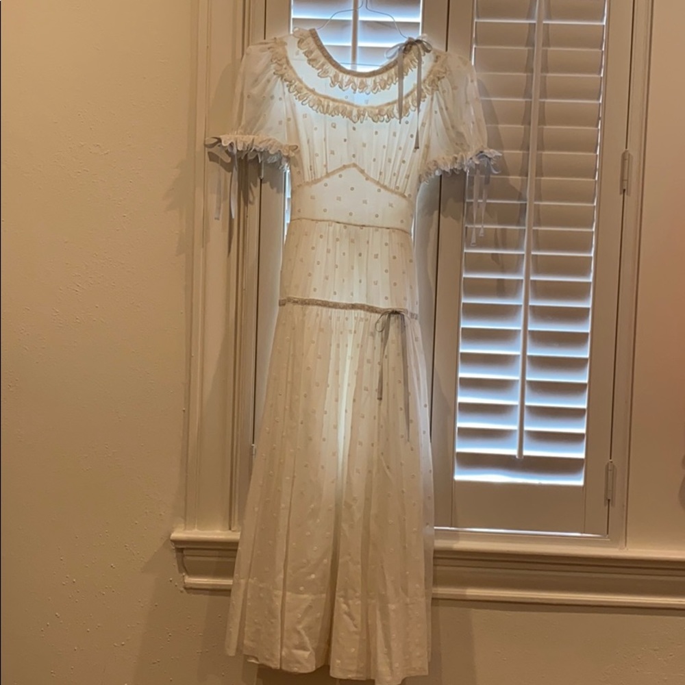 Sold ♥️ Dôen white cotton maxi dress - Picture 2 of 7
